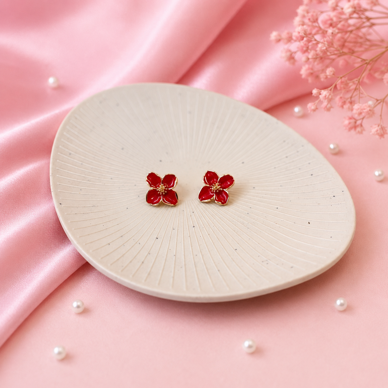 Trustora Rosé Bloom Studs
