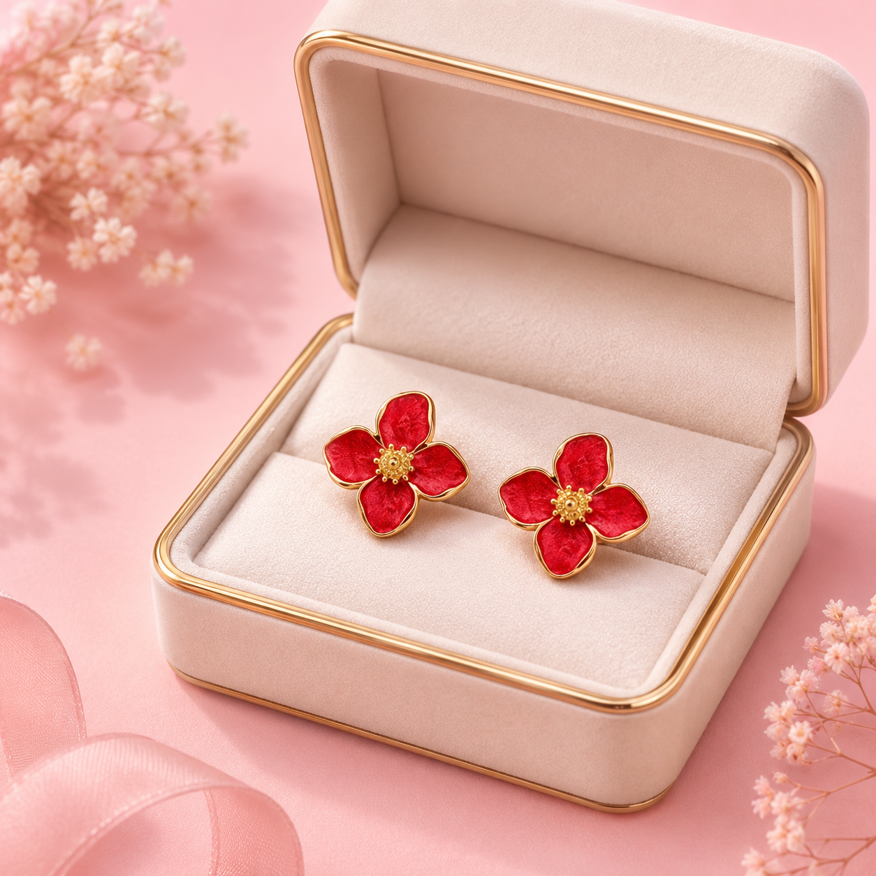 Trustora Rosé Bloom Studs